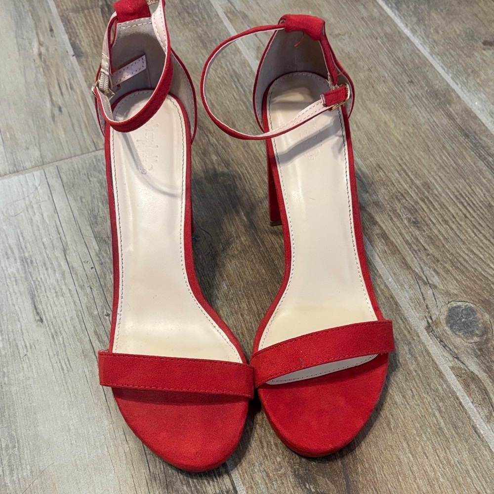 Chic Red Women's Heels